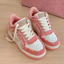 Amozae-Back To School Gifts Vintage Patchwork Canvas Sneakers
