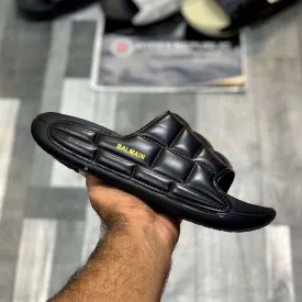 Blmn Quilt (All Black) - Patchwork Canvas Shoes