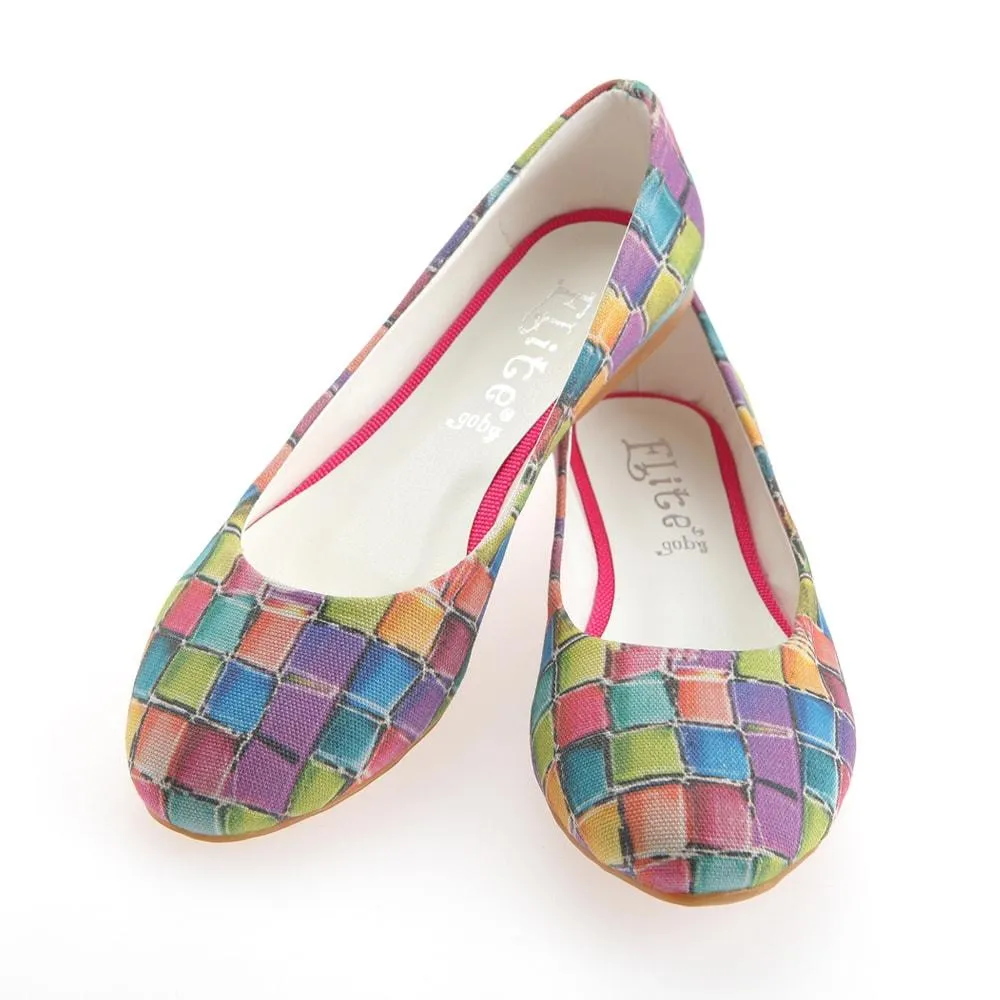 Colored Stones Ballerinas Shoes 1139