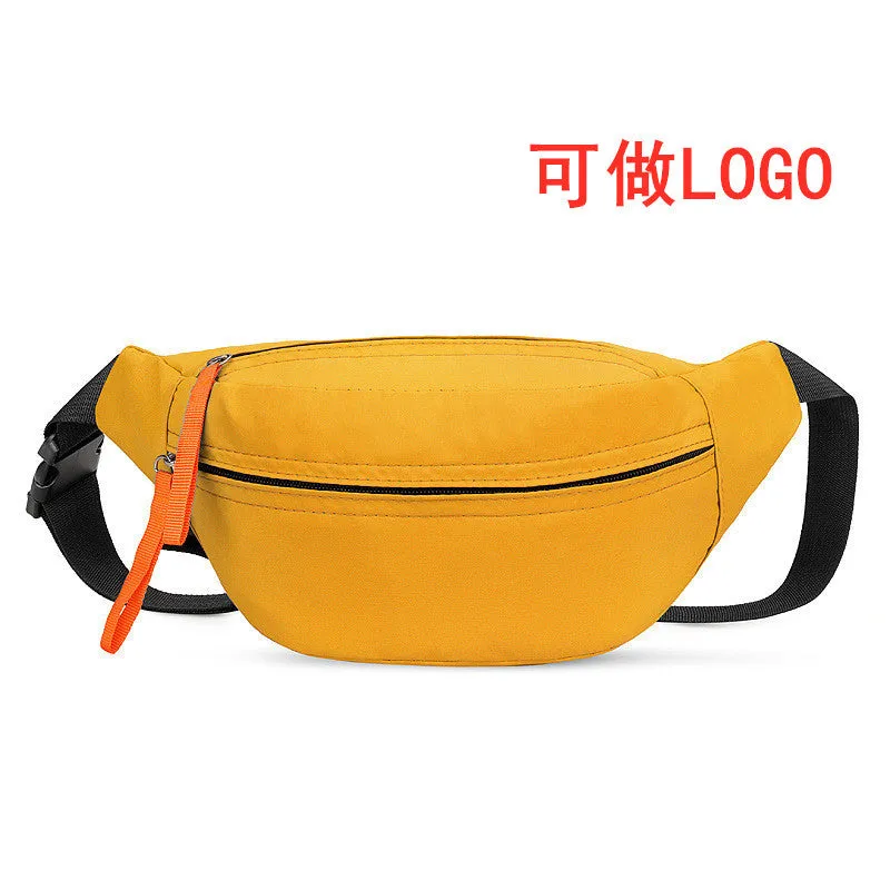 DUNNMALL New Fashion Chest Bag Men's and Women's Sports Waist Bag Casual Korean Style Shoulder Bag Wholesale Messenger Bag College Student Canvas Bag