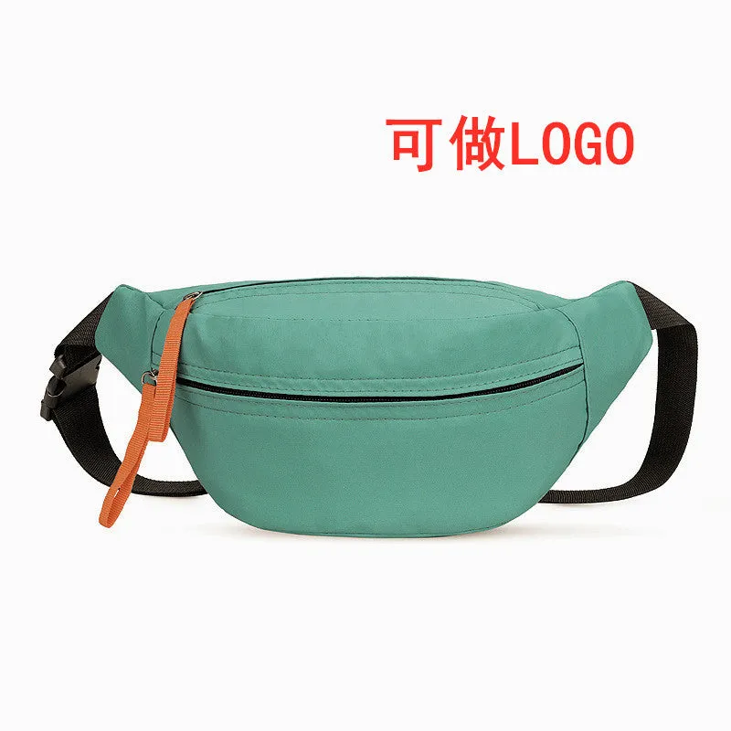 DUNNMALL New Fashion Chest Bag Men's and Women's Sports Waist Bag Casual Korean Style Shoulder Bag Wholesale Messenger Bag College Student Canvas Bag