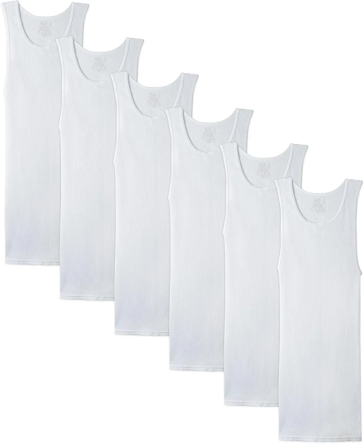 Fruit of the Loom Men's Sleeveless Tag Free Moisture Wicking Tank A-Shirt