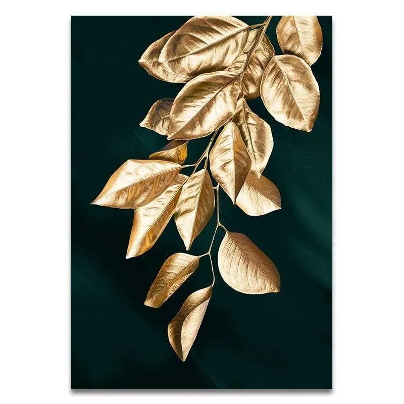 Golden Plant Leaves