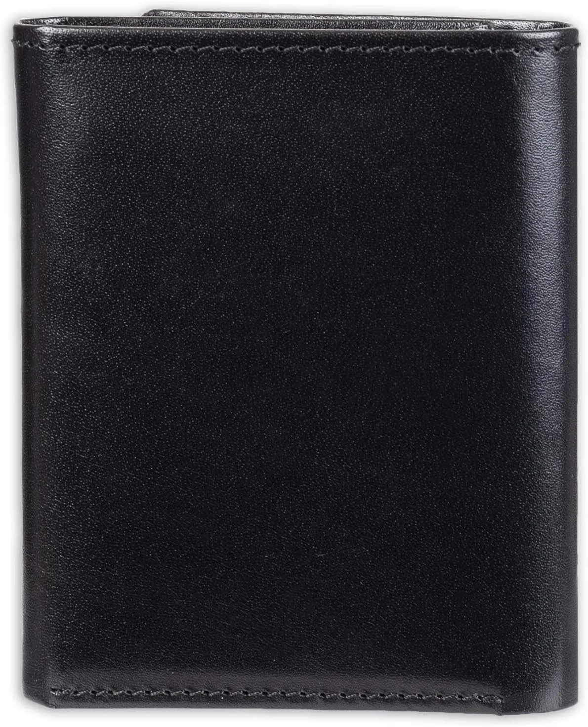 Guess Men's Leather Trifold Wallet With ID Window, Credit Card Slots, Bill Compartment, Extra Storage, and Gift Box Packaging