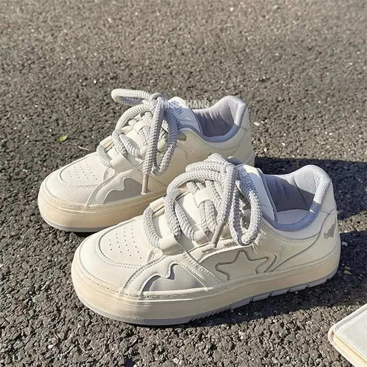 Hnzxzm Women Vulcanize Shoes Platform Sneakers Skateboard Tennis Female Flats Casual Lolita Spring Summer 2024 Korean Footwear
