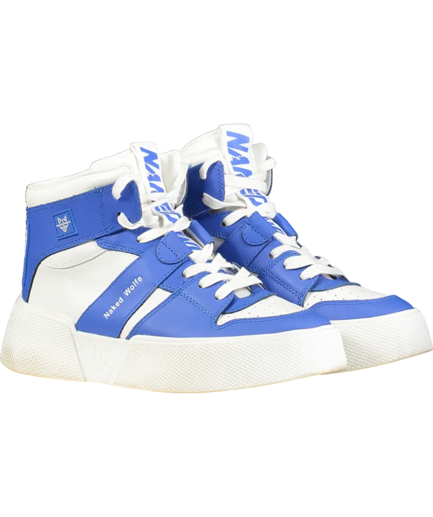 Naked Wolfe White Phantom High-top Leather Trainers UK 6 EU 39 👠