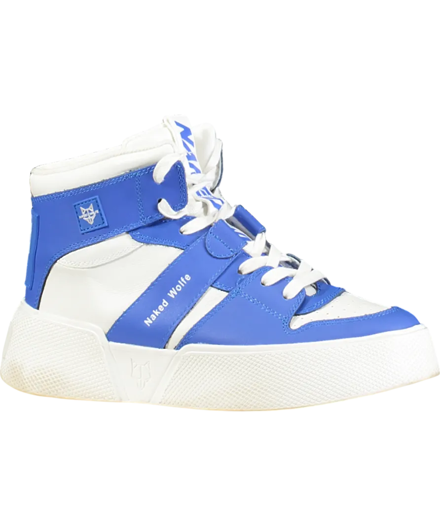 Naked Wolfe White Phantom High-top Leather Trainers UK 6 EU 39 👠
