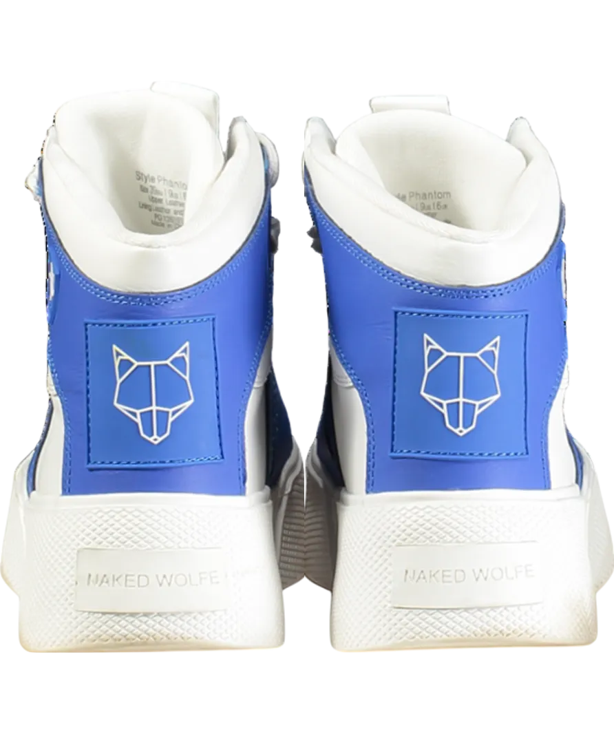 Naked Wolfe White Phantom High-top Leather Trainers UK 6 EU 39 👠