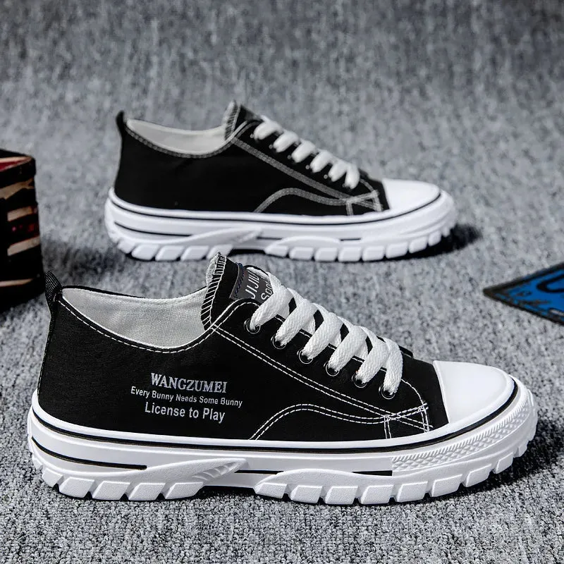 New Spring 2024 Men's Luxury Sneakers Lightweight and Breathable Low Cut Fashionable Canvas Shoes