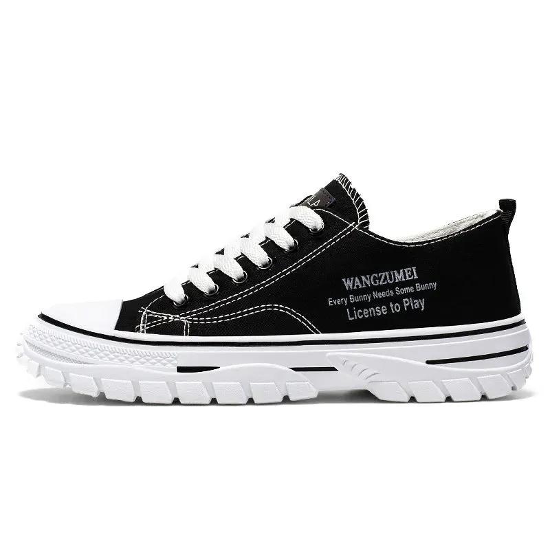 New Spring 2024 Men's Luxury Sneakers Lightweight and Breathable Low Cut Fashionable Canvas Shoes