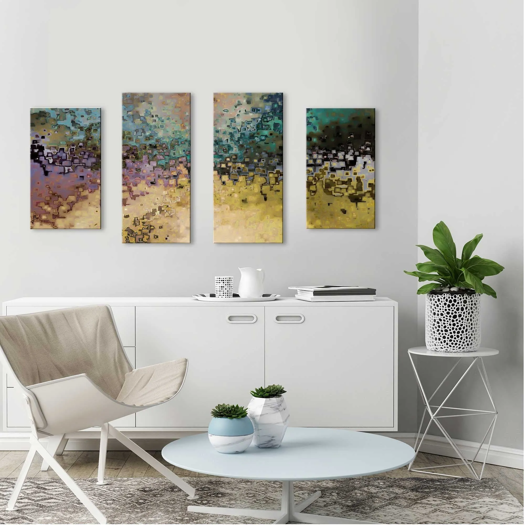 "1 John 3 2 IK" by Mark Lawrence Print on Canvas Set of 4