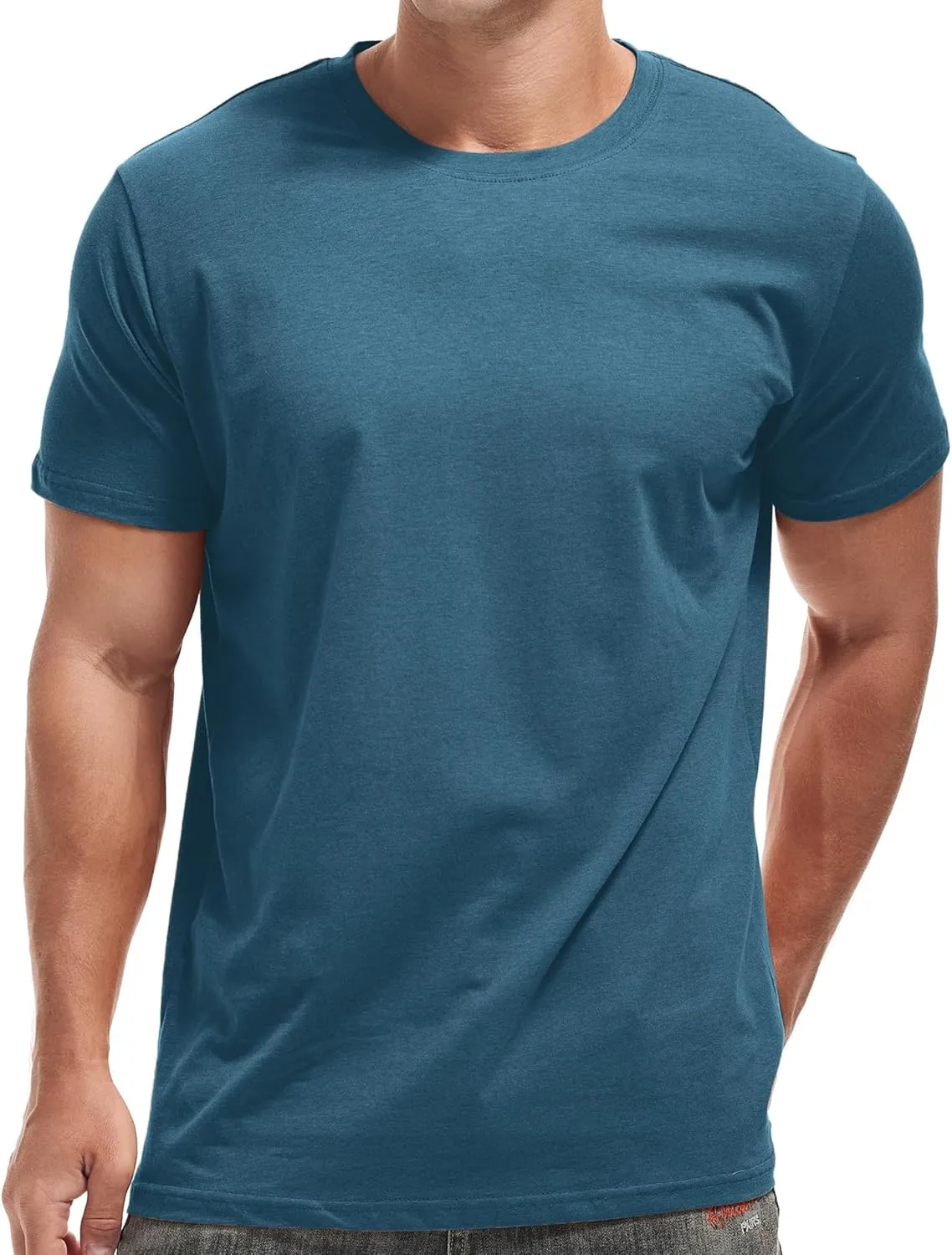 VEIISAR Crew Neck Tees Premium Men's T-Shirts - Soft and Fit Mens T-Shirt - Casual Stylish Tee for Men S - 4XL