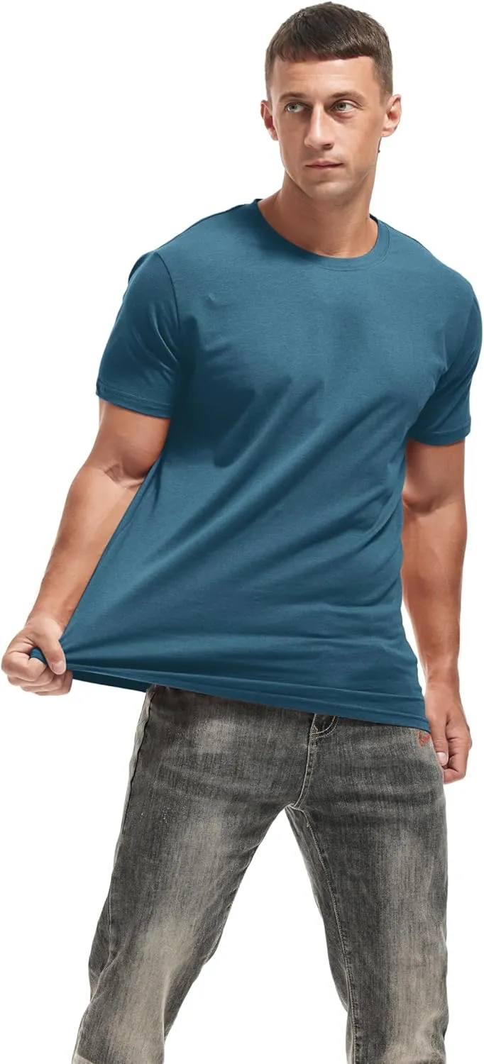 VEIISAR Crew Neck Tees Premium Men's T-Shirts - Soft and Fit Mens T-Shirt - Casual Stylish Tee for Men S - 4XL