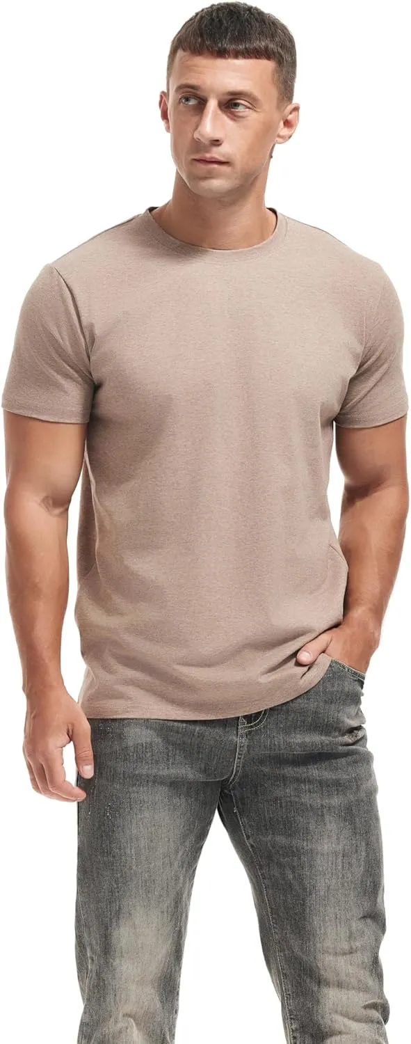 VEIISAR Crew Neck Tees Premium Men's T-Shirts - Soft and Fit Mens T-Shirt - Casual Stylish Tee for Men S - 4XL