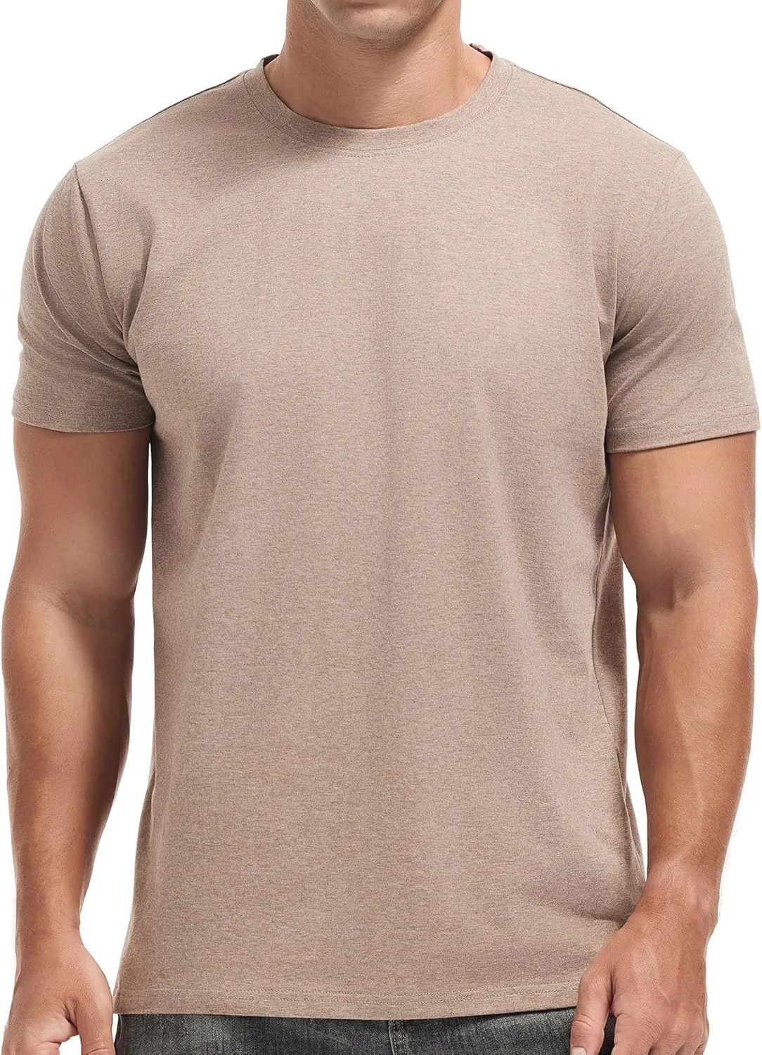 VEIISAR Crew Neck Tees Premium Men's T-Shirts - Soft and Fit Mens T-Shirt - Casual Stylish Tee for Men S - 4XL