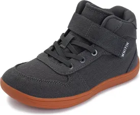 WHITIN High Top Boys/Girls Wide Barefoot Shoes   Zero Drop   Minimalist Sneaker for Little/Big Kids