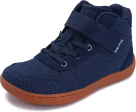 WHITIN High Top Boys/Girls Wide Barefoot Shoes   Zero Drop   Minimalist Sneaker for Little/Big Kids