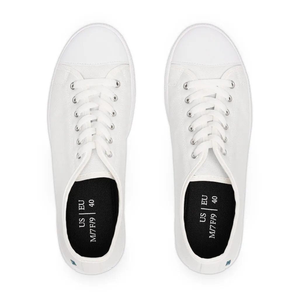 Women's Low Top Sneakers with Ethereum Logo design (shipped to USA & Canada)