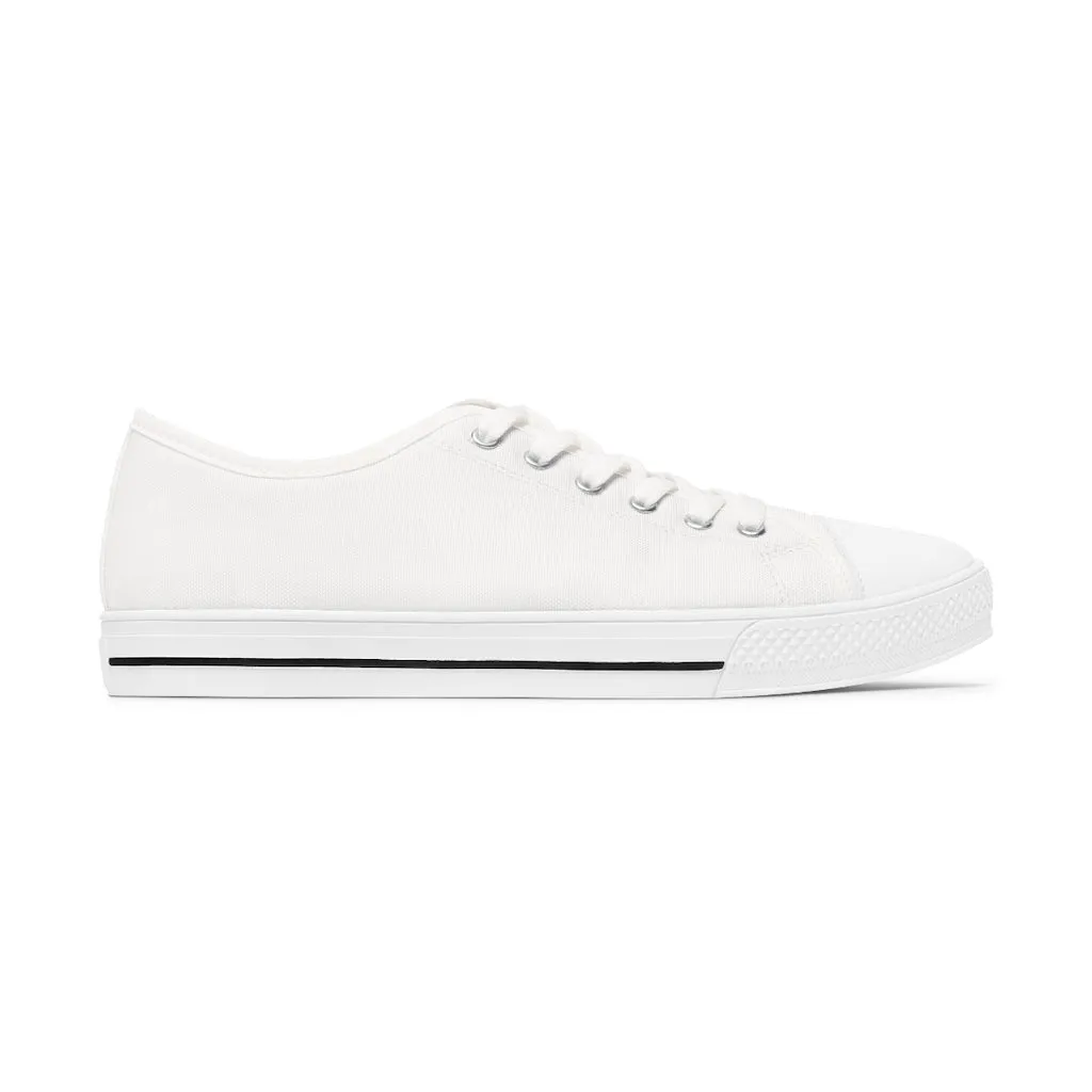 Women's Low Top Sneakers with Ethereum Logo design (shipped to USA & Canada)